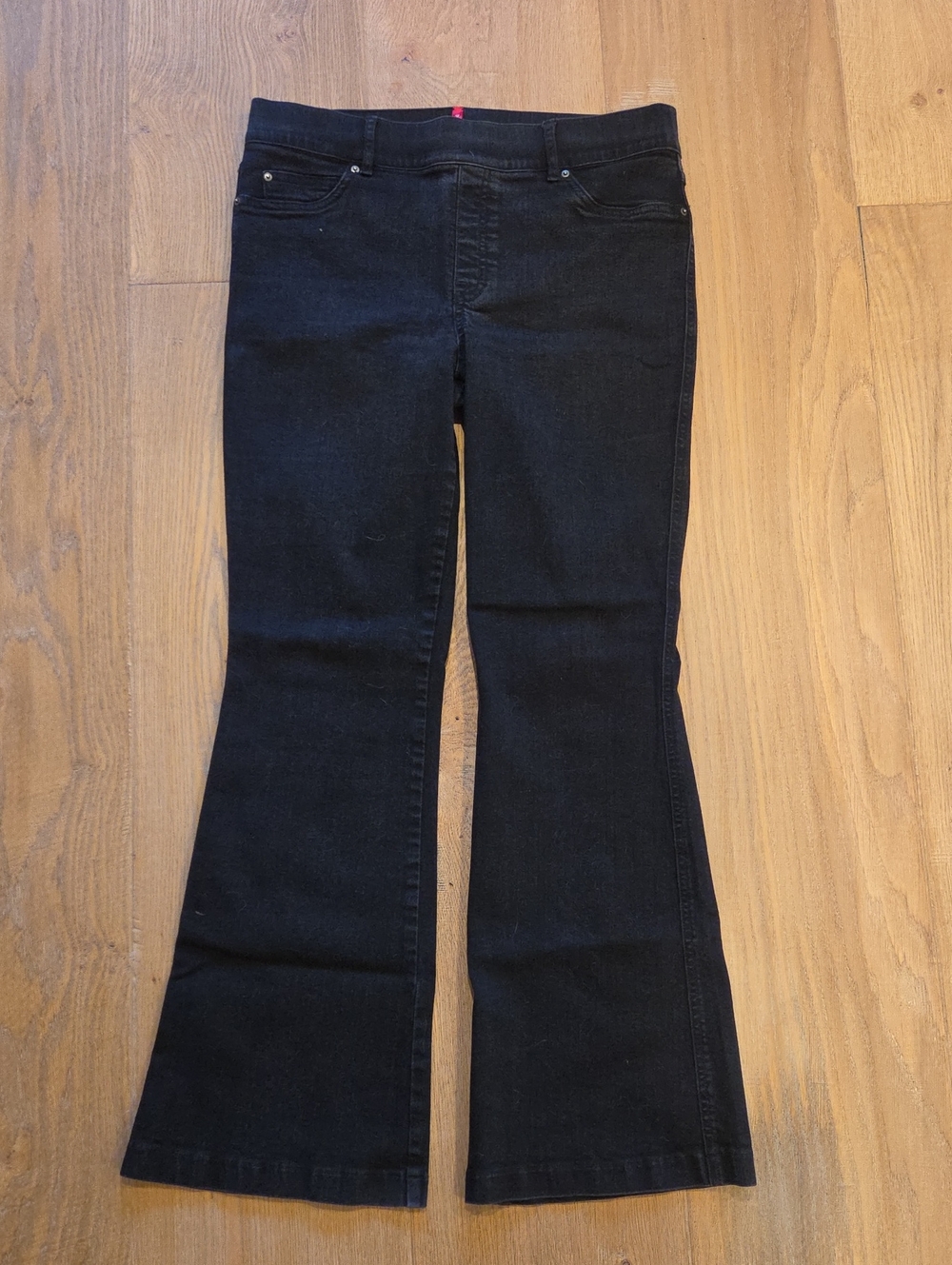 SPANX Black Flared Bootcut Jeans
